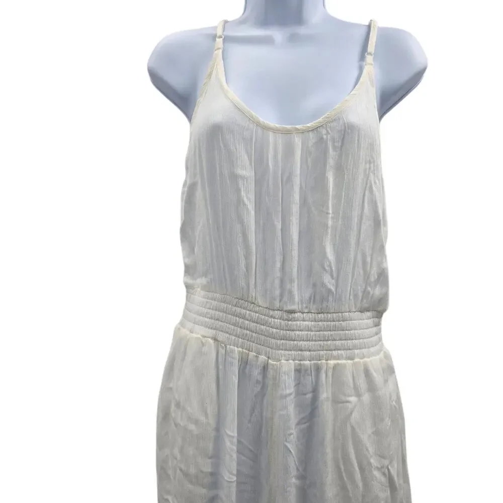 PRANA Jumpsuit Women Size Small White Wide Leg Lightweight Stretch Travel Cruise - Picture 5 of 12